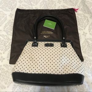 Ivory/Polka Dot Kate Spade Belltown Ashlyn Satchel